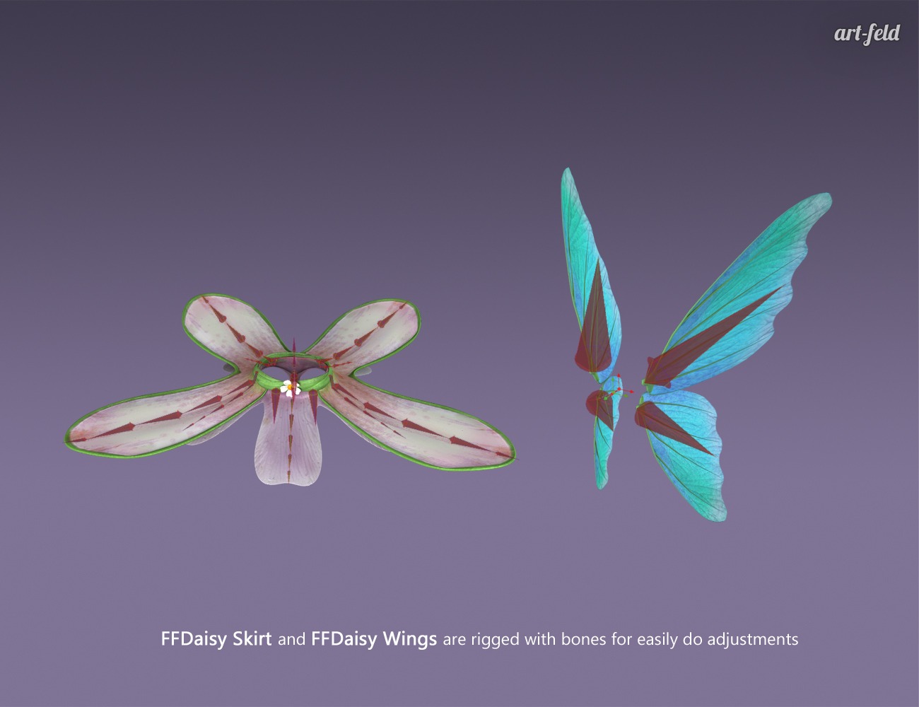 Flower Fairy Daisy for Genesis 3 Female(s) by: art-feld, 3D Models by Daz 3D