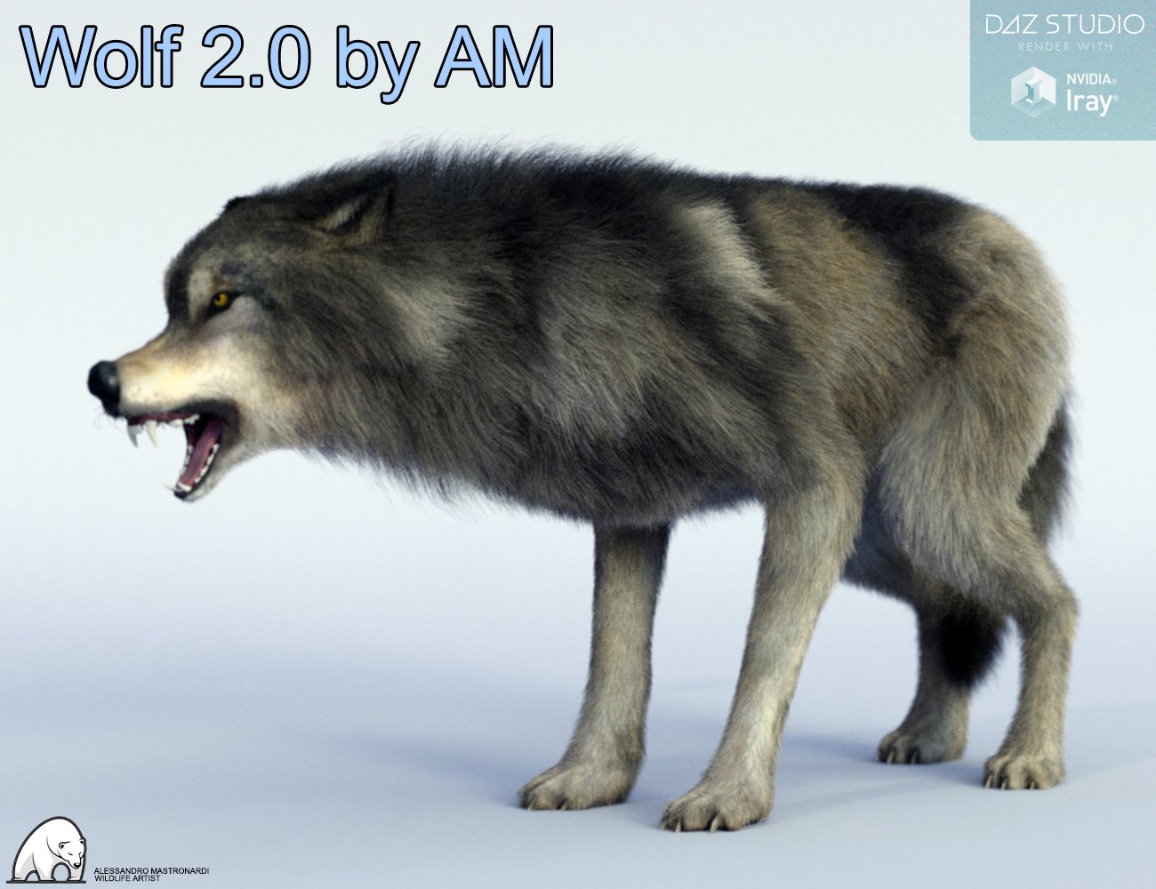 Wolf 2.0 by AM Wolf 2.0 by AM by: Alessandro_AM, 3D Models by Daz 3D
