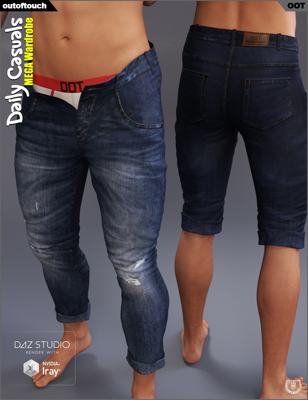 Daily Casuals MEGA Wardrobe for Genesis 3 Male(s) by: outoftouch, 3D Models by Daz 3D