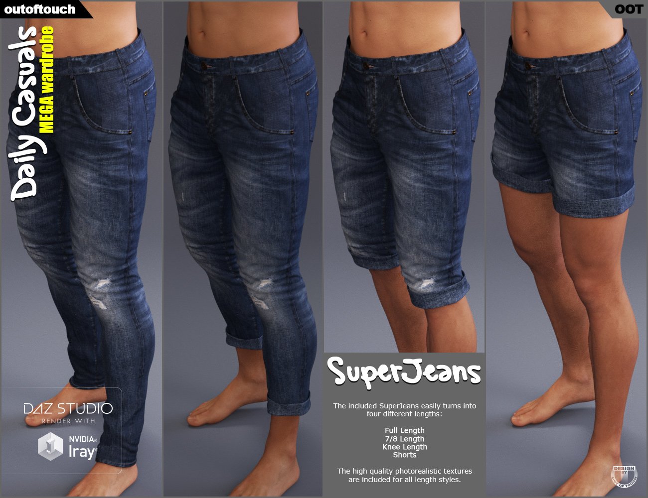 Daily Casuals MEGA Wardrobe for Genesis 3 Male(s) Daily Casuals MEGA Wardrobe for Genesis 3 Male(s) by: outoftouch, 3D Models by Daz 3D