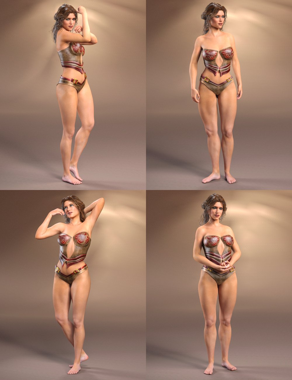 Amazon Queen Poses for Olympia 7 by: Design Anvil, 3D Models by Daz 3D