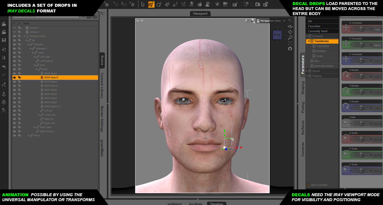 Genesis 2 Male(s) Wet Body Iray by: SimonWM, 3D Models by Daz 3D