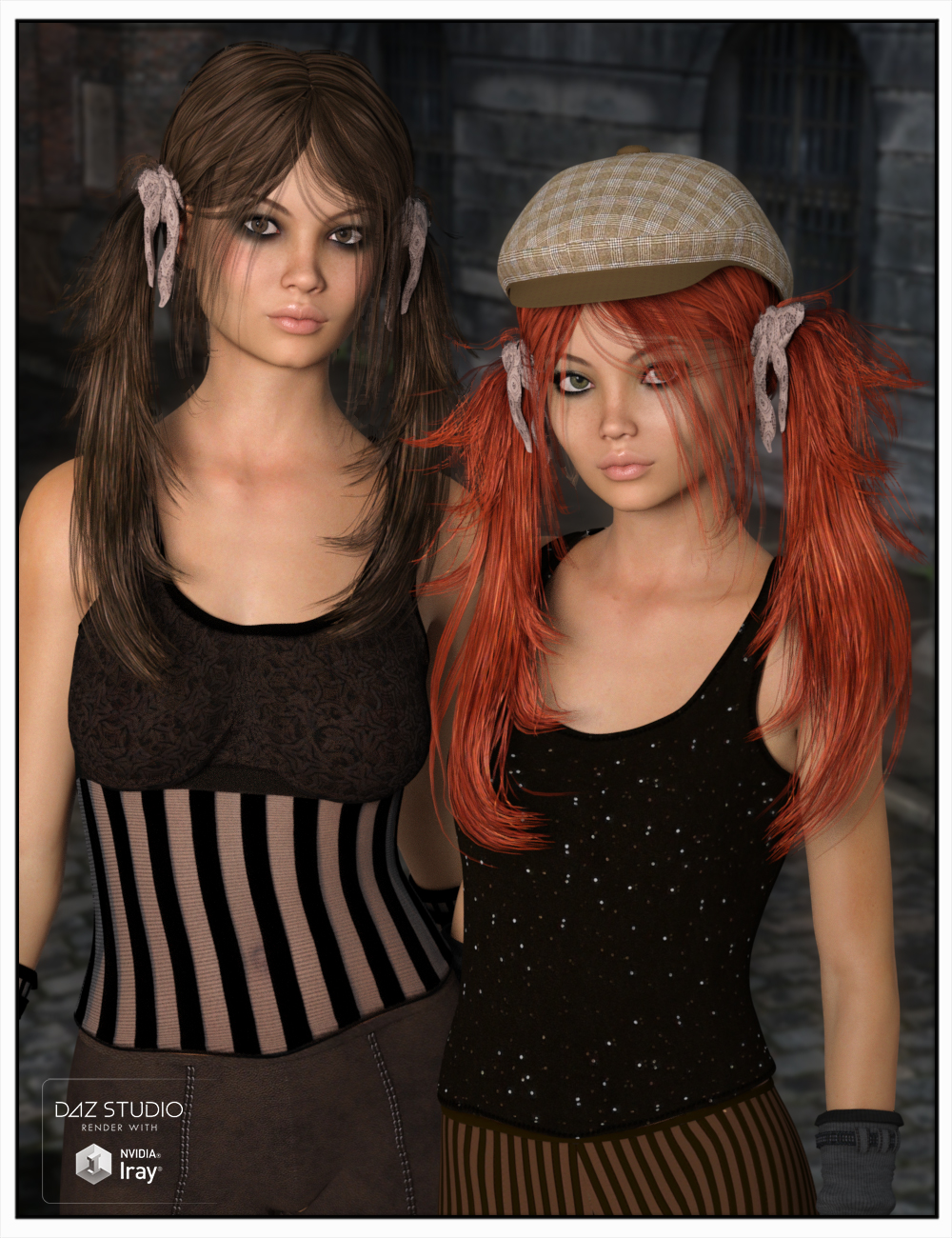 Octavia Hair for Genesis 3 Female(s) and Genesis 2 Female(s) by: SWAM, 3D Models by Daz 3D