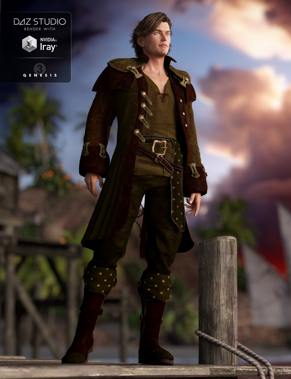 Crimson Seas for Genesis 3 Male(s)