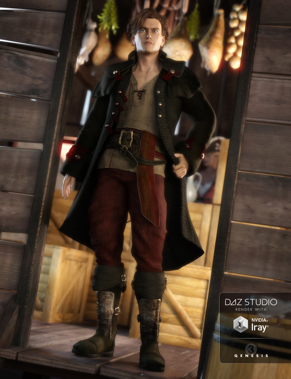 Crimson Seas Outfit Textures Crimson Seas Outfit Textures by: Anna Benjamin, 3D Models by Daz 3D