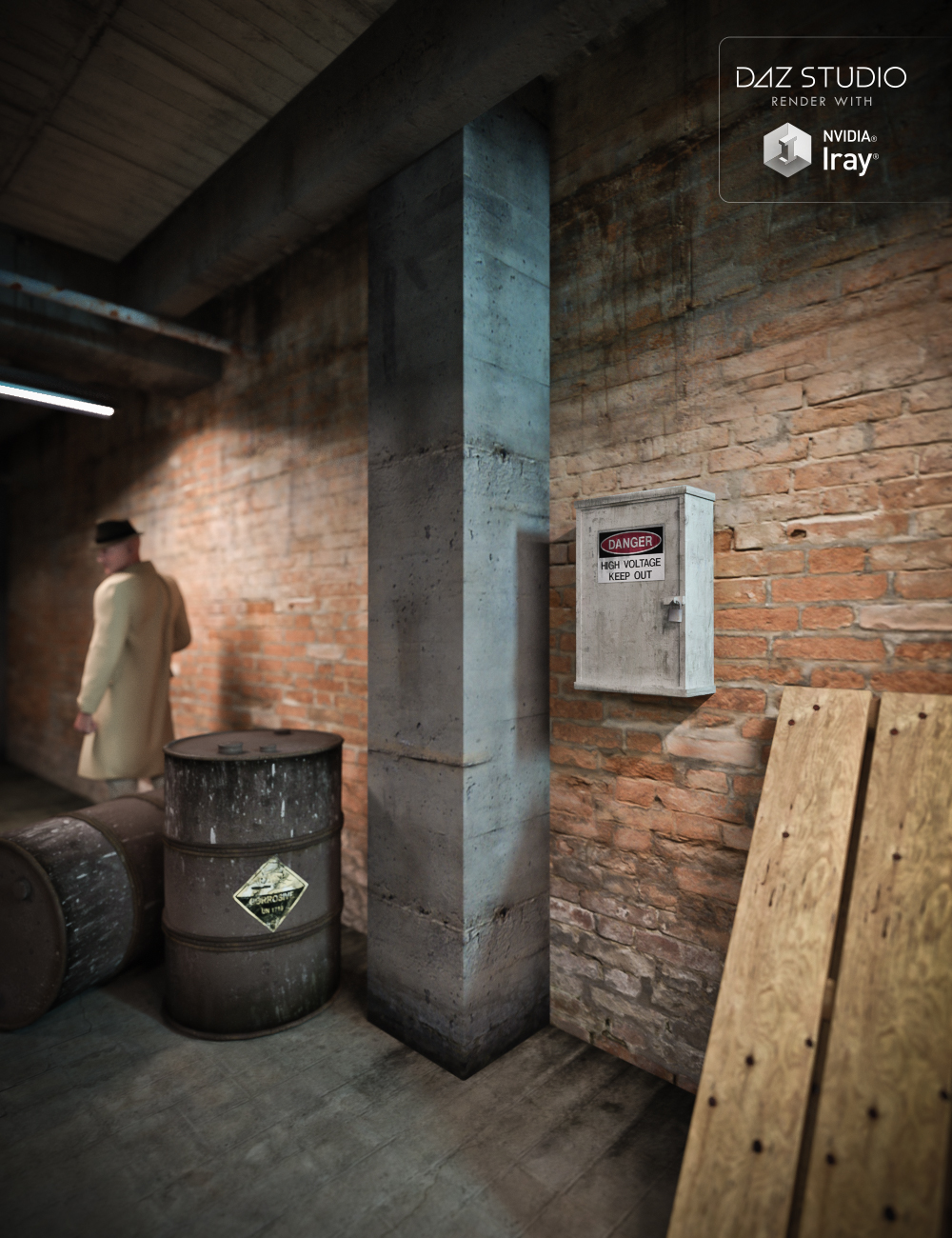 Old Warehouse Room by: , 3D Models by Daz 3D