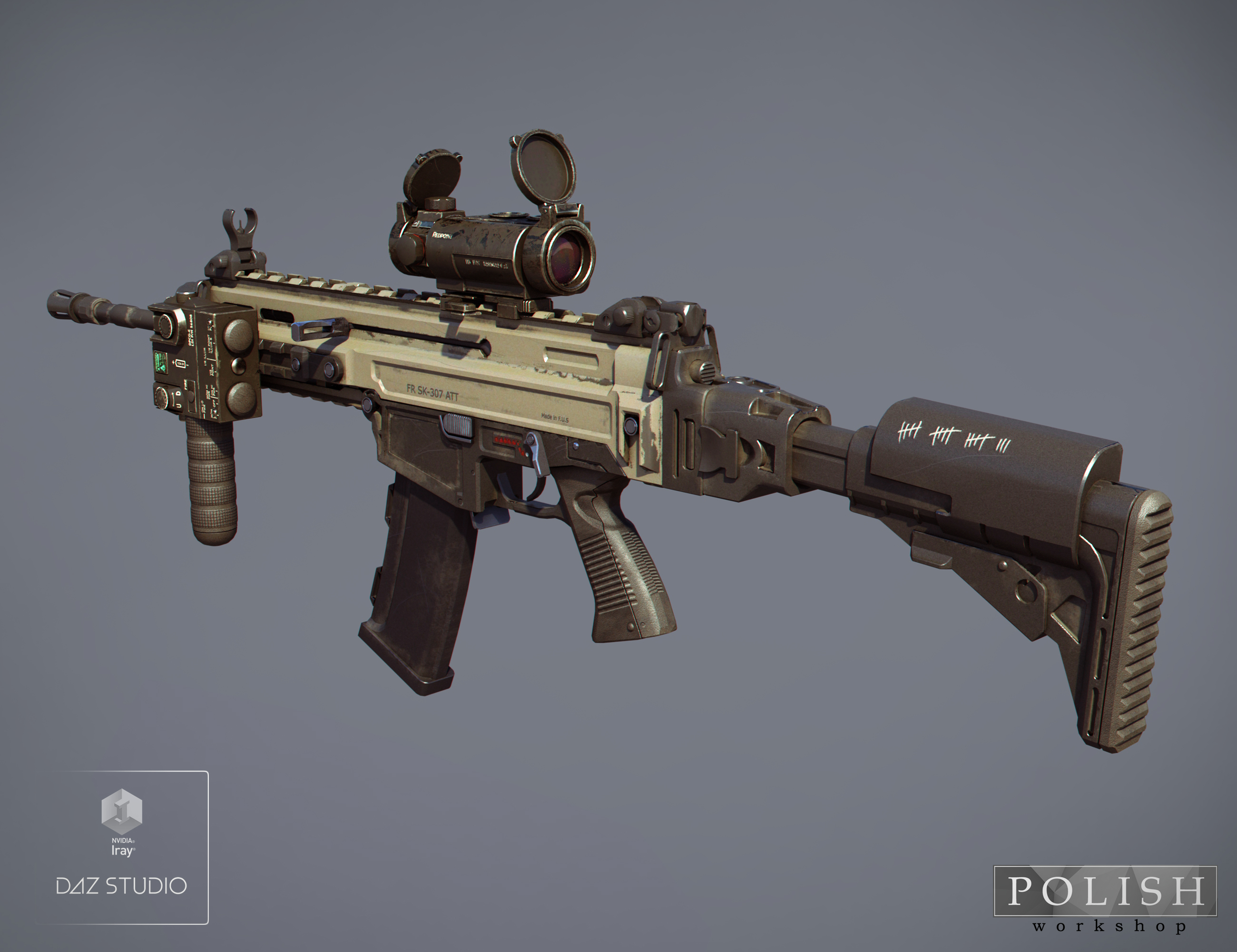 Urban Assault Rifle SK-307 Urban Assault Rifle SK-307 by: Polish, 3D Models by Daz 3D