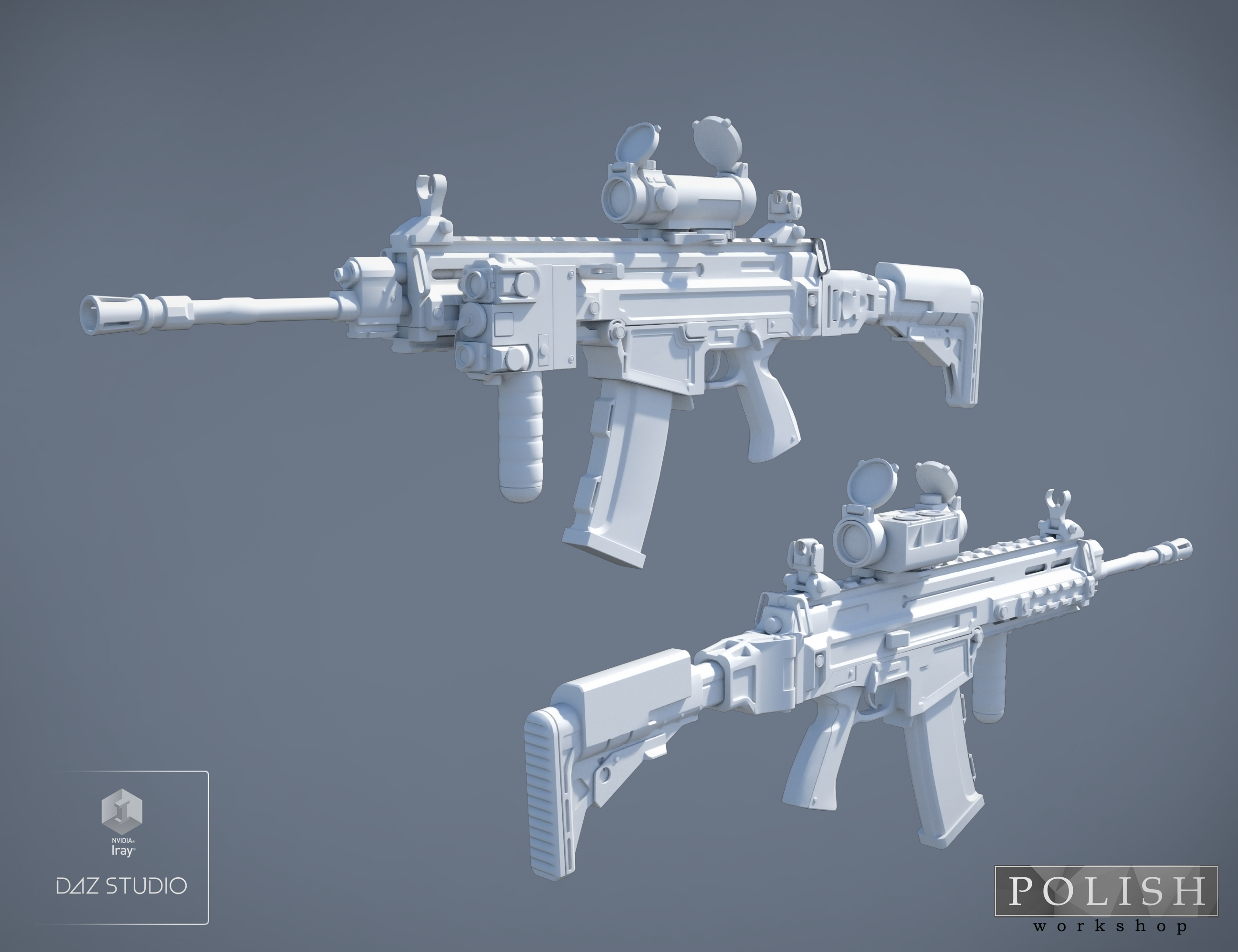 Urban Assault Rifle SK-307 Urban Assault Rifle SK-307 by: Polish, 3D Models by Daz 3D