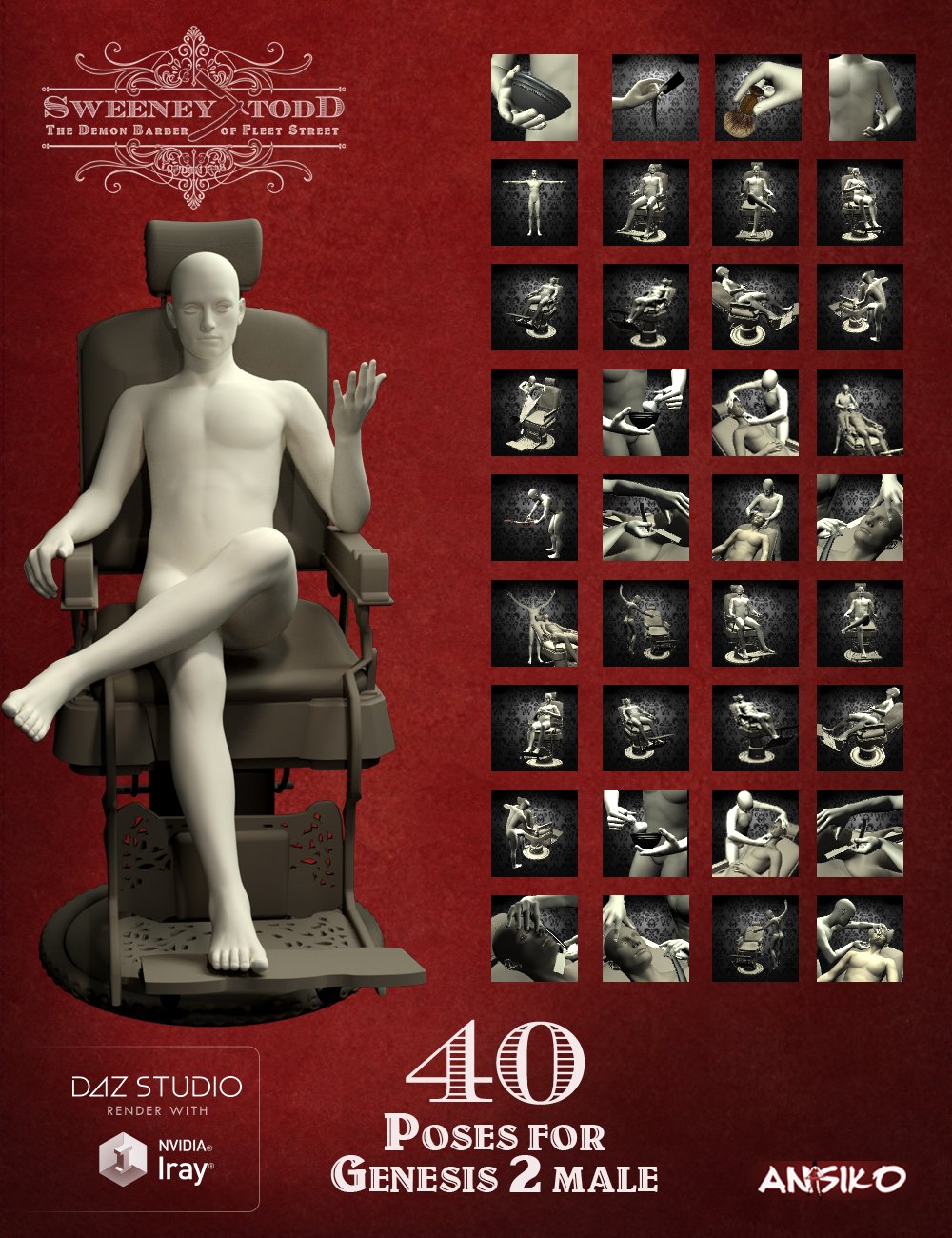 Sweeney Todd: The Demon Barber of Fleet Street Sweeney Todd: The Demon Barber of Fleet Street by: Ansiko, 3D Models by Daz 3D