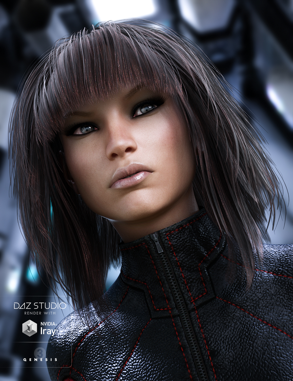 Apple Hair for Genesis 3 Female(s) by: goldtassel, 3D Models by Daz 3D