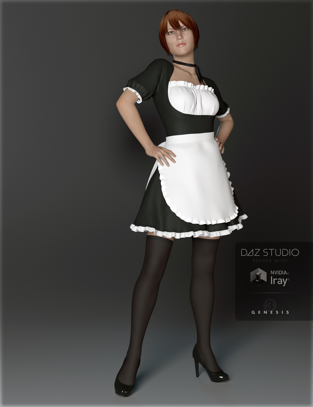 Maid Dress For Genesis 3 Female S Daz 3d