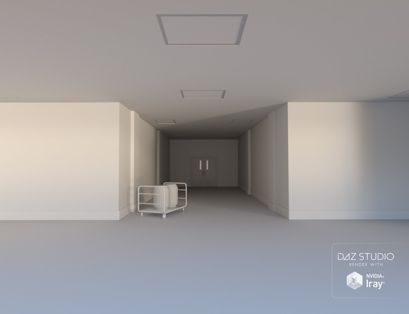 Commercial Hallway Commercial Hallway by: , 3D Models by Daz 3D
