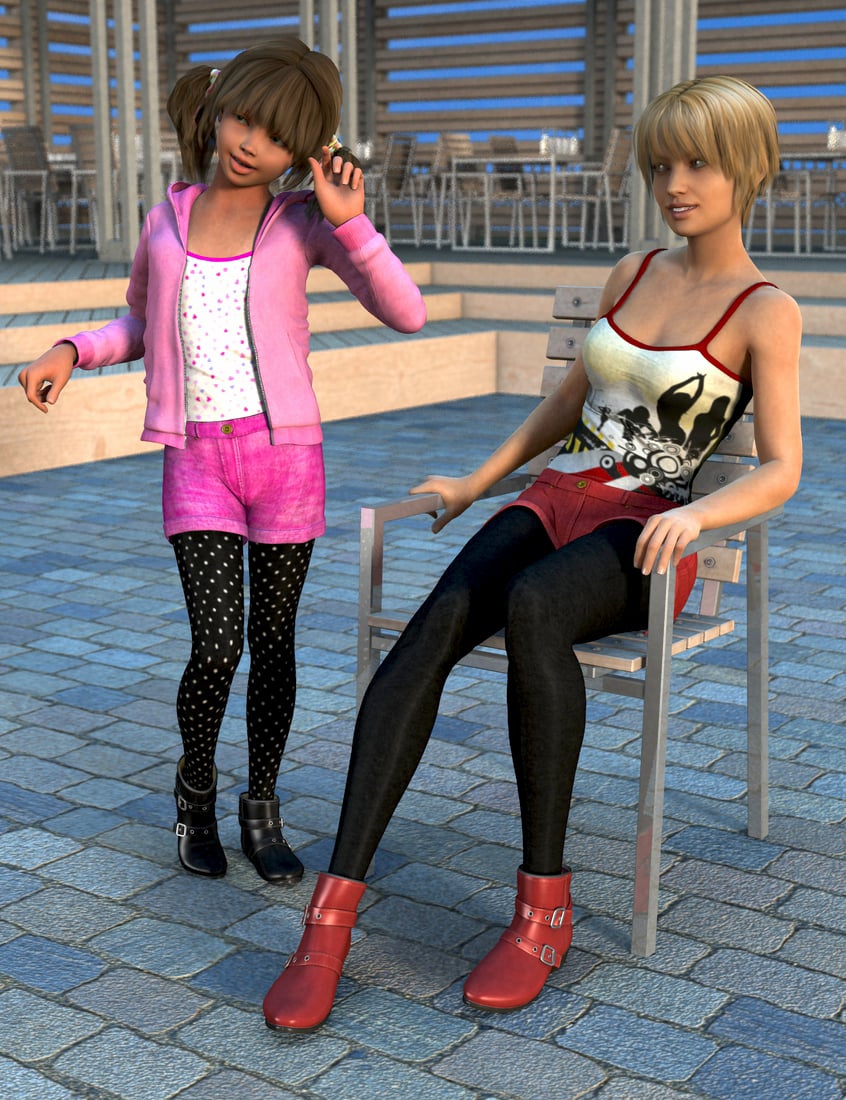 Mall Girl for Genesis 3 Female(s) | Daz 3D