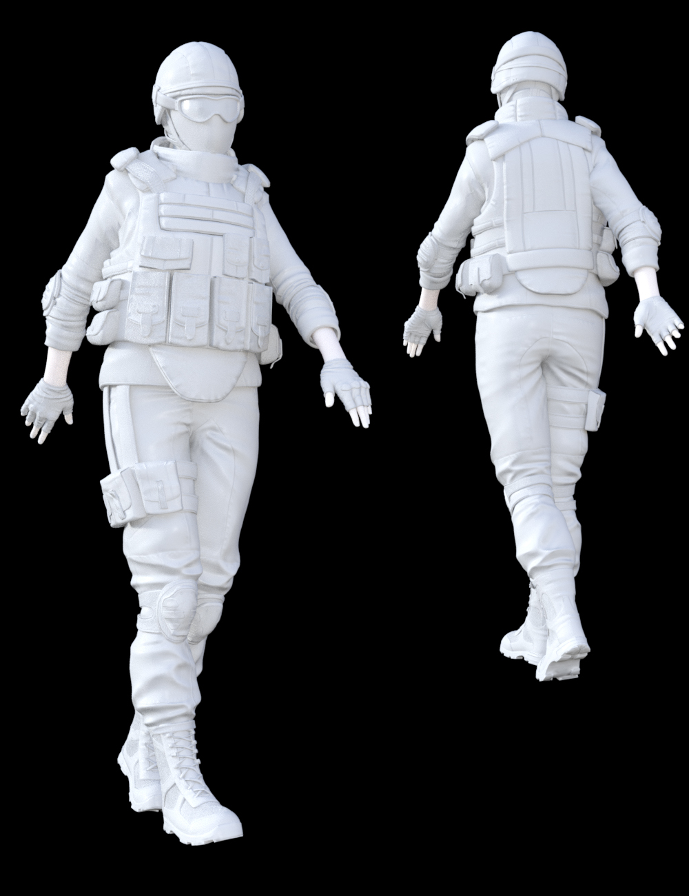 Soldier 2.0 for Genesis 3 Female(s) by: Yura, 3D Models by Daz 3D