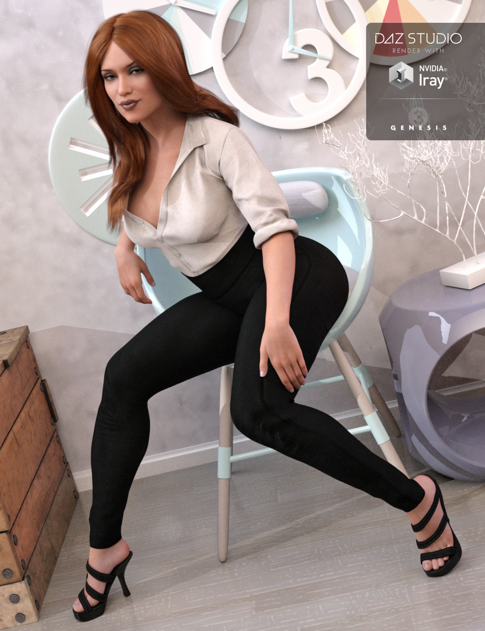 Trend Setter Outfit for Genesis 3 Female(s) by: NikisatezSarsa, 3D Models by Daz 3D