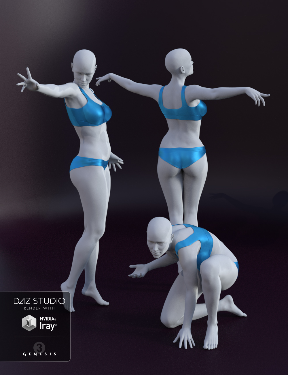 Enchanted Poses for Olympia 7 by: Muscleman, 3D Models by Daz 3D