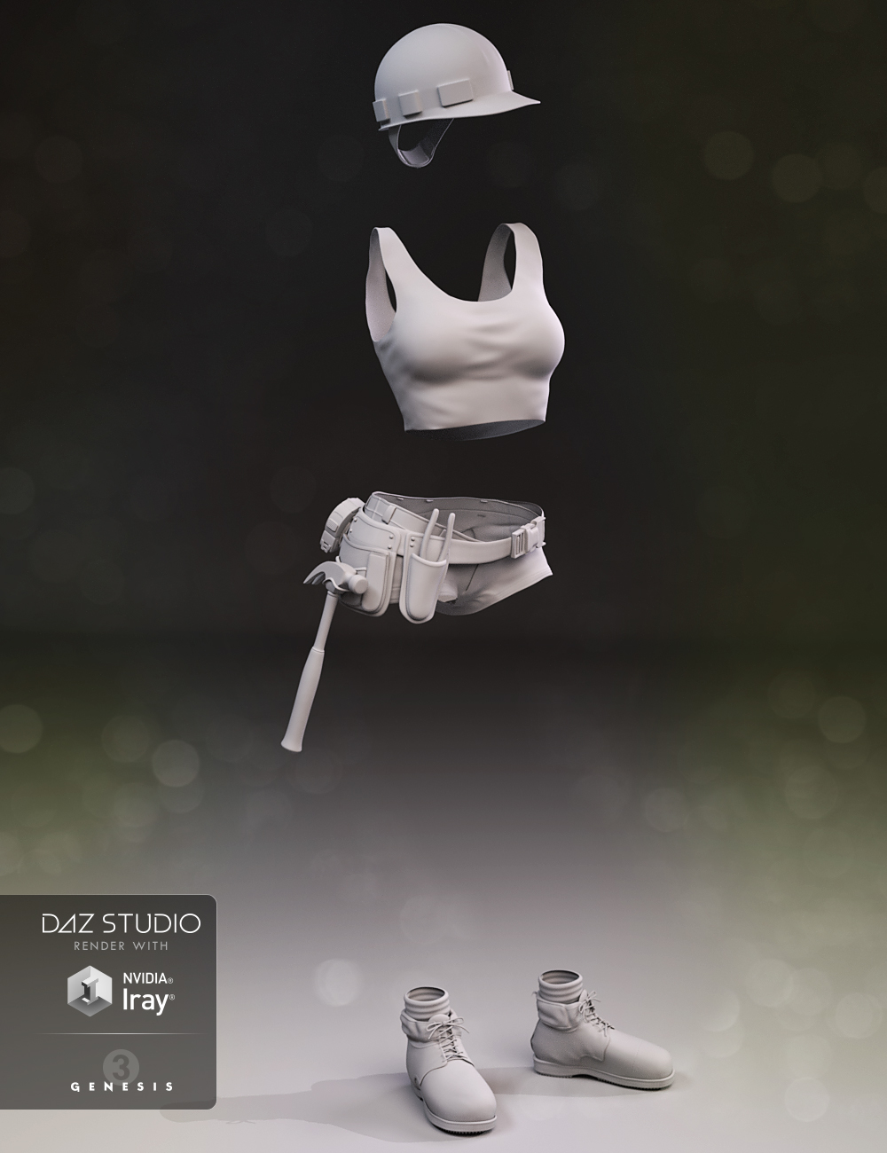 Tool Girl for Genesis 3 Female(s) by: Anna BenjaminBarbara Brundon, 3D Models by Daz 3D
