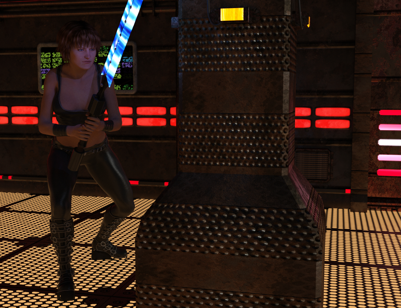 DG Iray Sci Fi Surface Lights Shader 2 Daz 3D