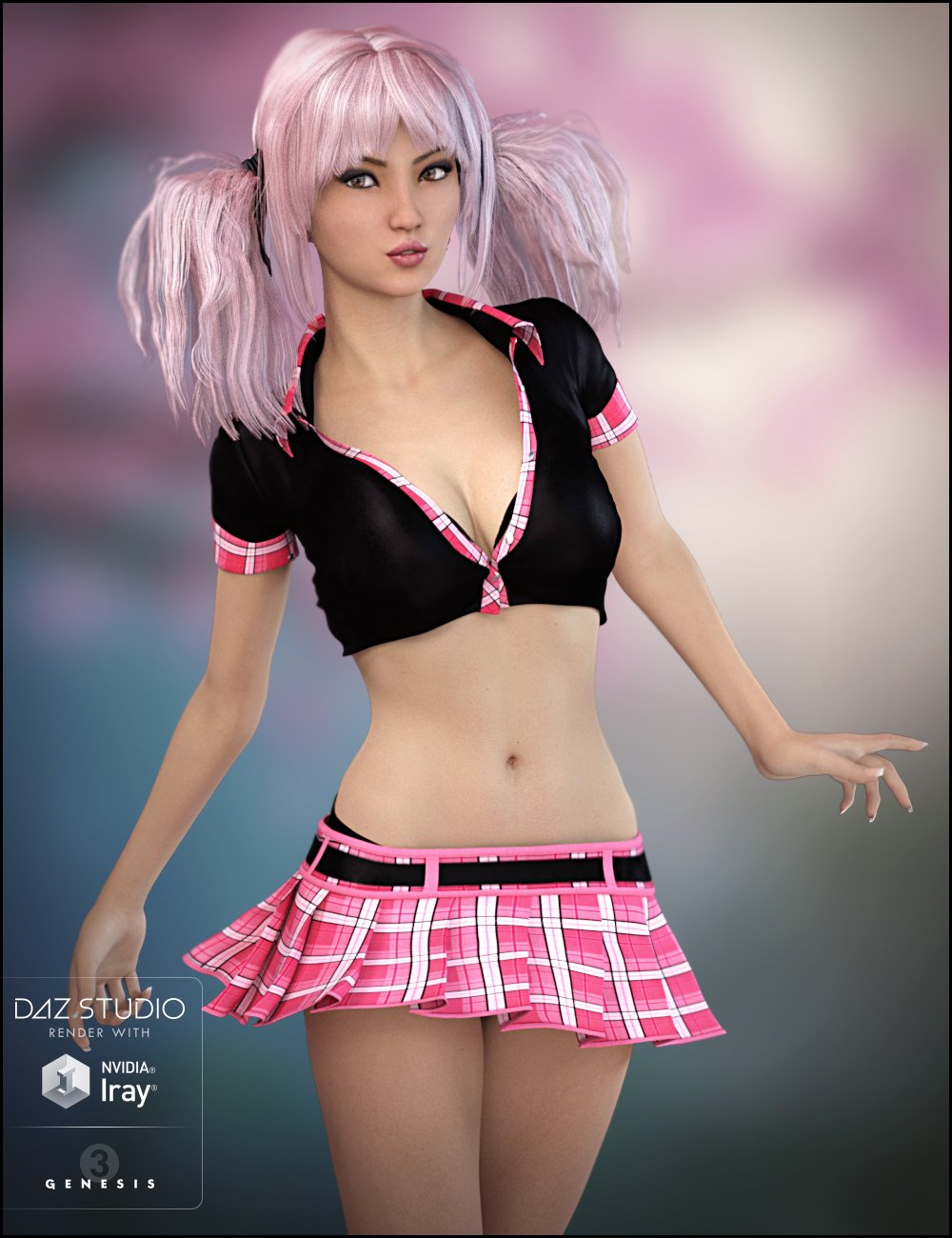 Kitana for Genesis 3 Female by: JessaiiDemonicaEvilius, 3D Models by Daz 3D