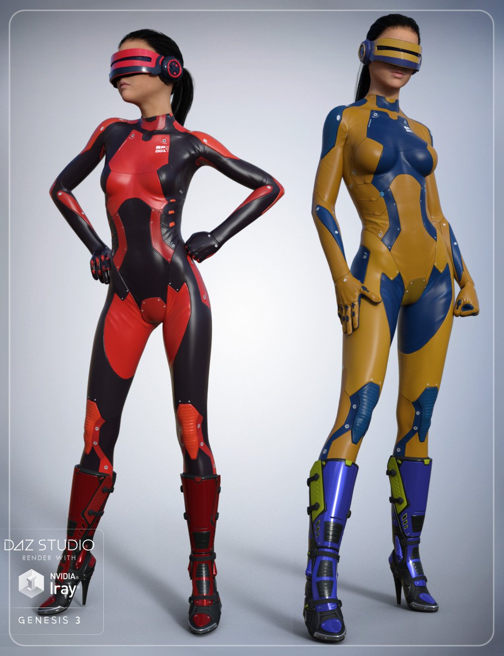 Sci Fi Boots for Genesis 3 Female(s) by: smay, 3D Models by Daz 3D