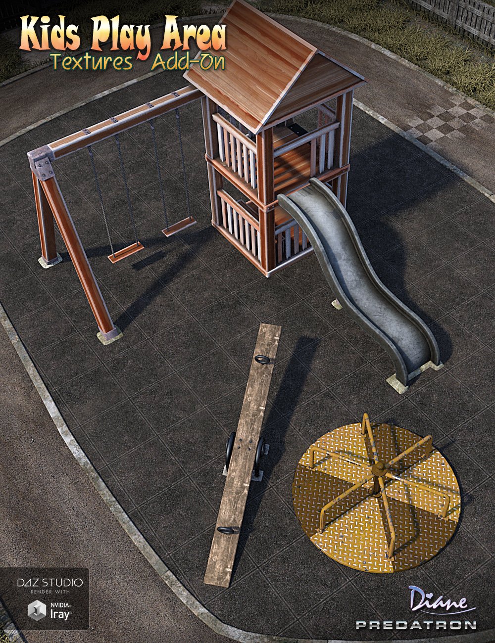 Kids Play Area Texture Add On by: DianePredatron, 3D Models by Daz 3D