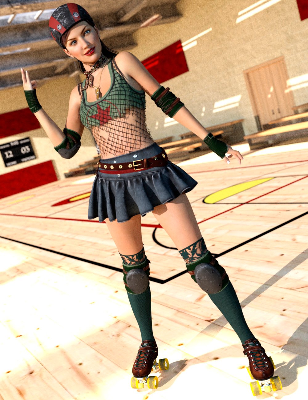 Roller Derby for Genesis 3 Female(s) Roller Derby for Genesis 3 Female(s) by: Luthbellina, 3D Models by Daz 3D