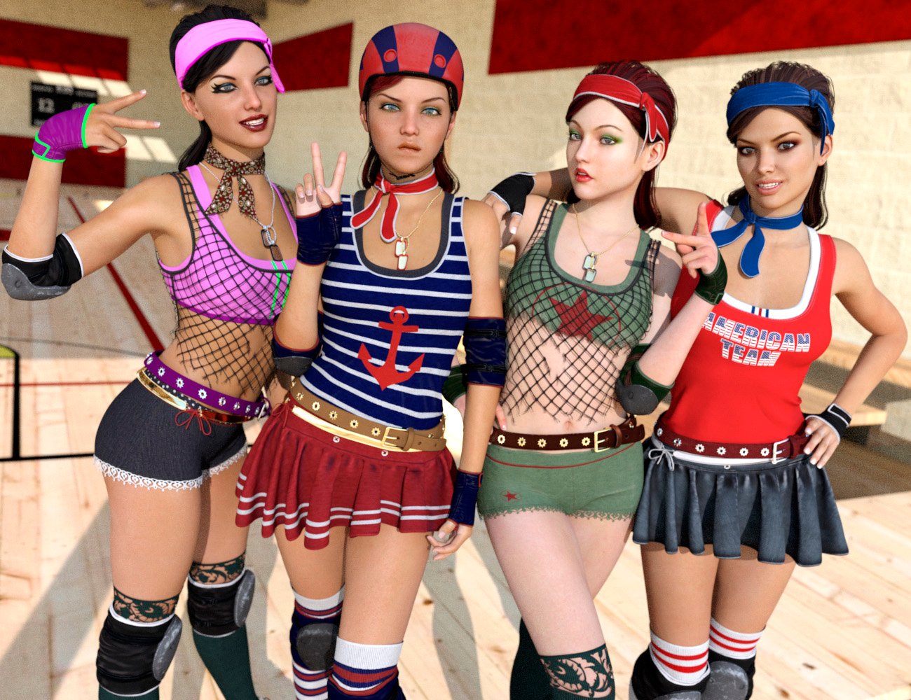 Roller Derby for Genesis 3 Female(s) Roller Derby for Genesis 3 Female(s) by: Luthbellina, 3D Models by Daz 3D
