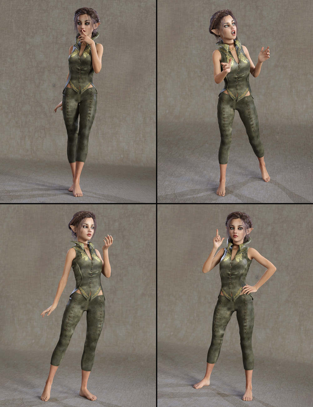 Pixie Perfect Poses for Izabella 7 by: lunchlady, 3D Models by Daz 3D