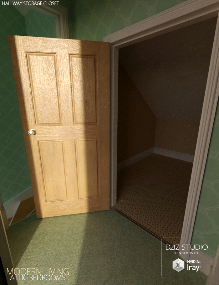 Modern Living Attic Bedroom by: David BrinnenForbiddenWhispers, 3D Models by Daz 3D