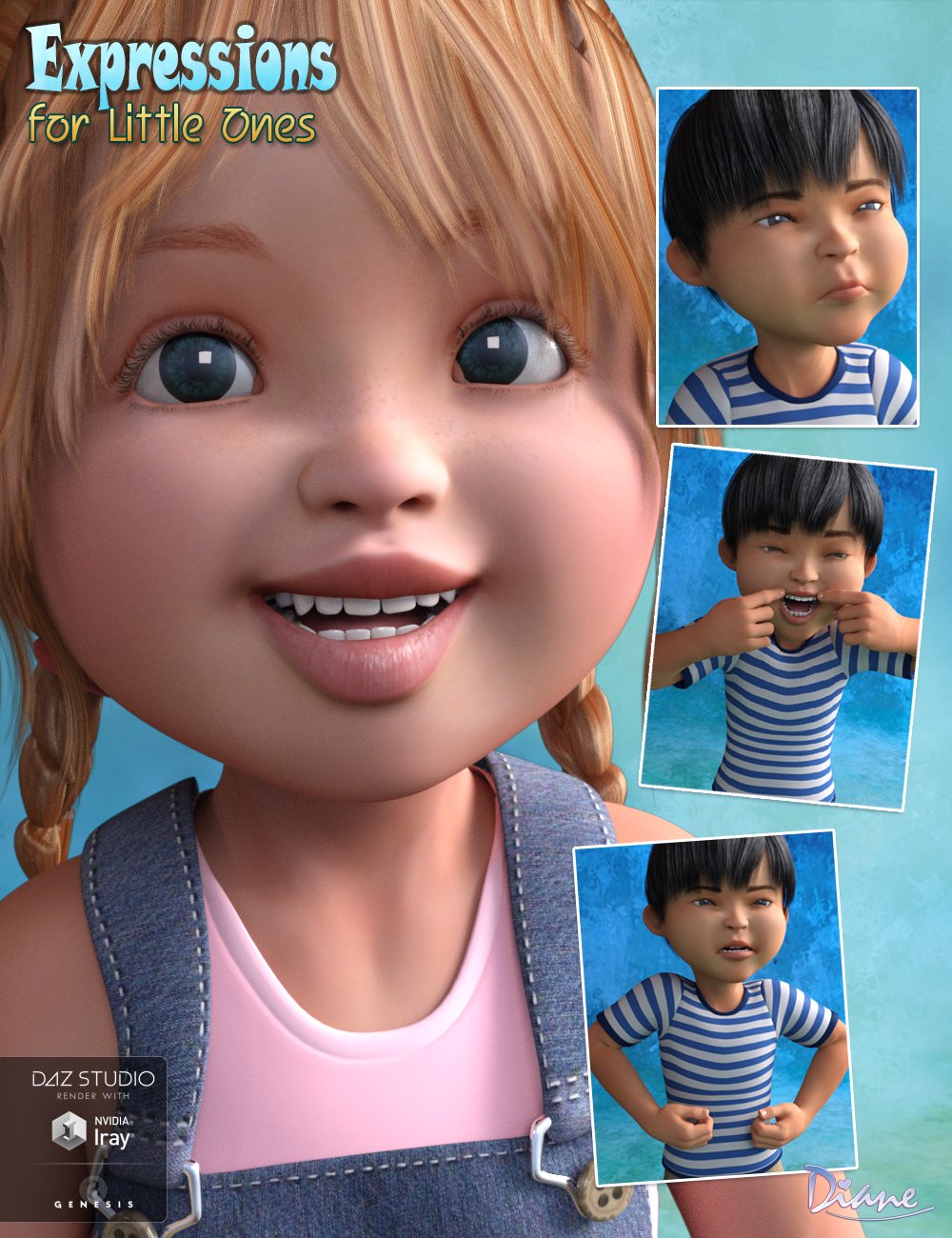 Expressions for Little Ones by: Diane, 3D Models by Daz 3D