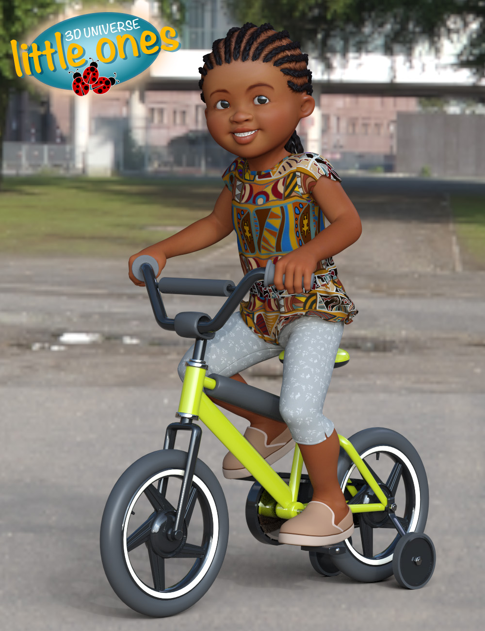 Little Ones (African Female) for Genesis 3 Female by: 3D Universe, 3D Models by Daz 3D