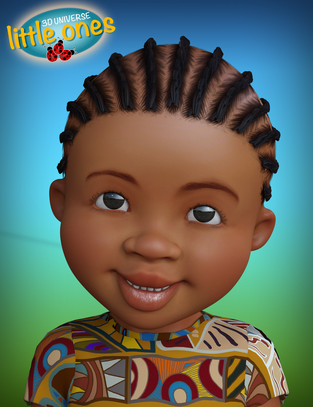 Little Ones (African Female) for Genesis 3 Female by: 3D Universe, 3D Models by Daz 3D