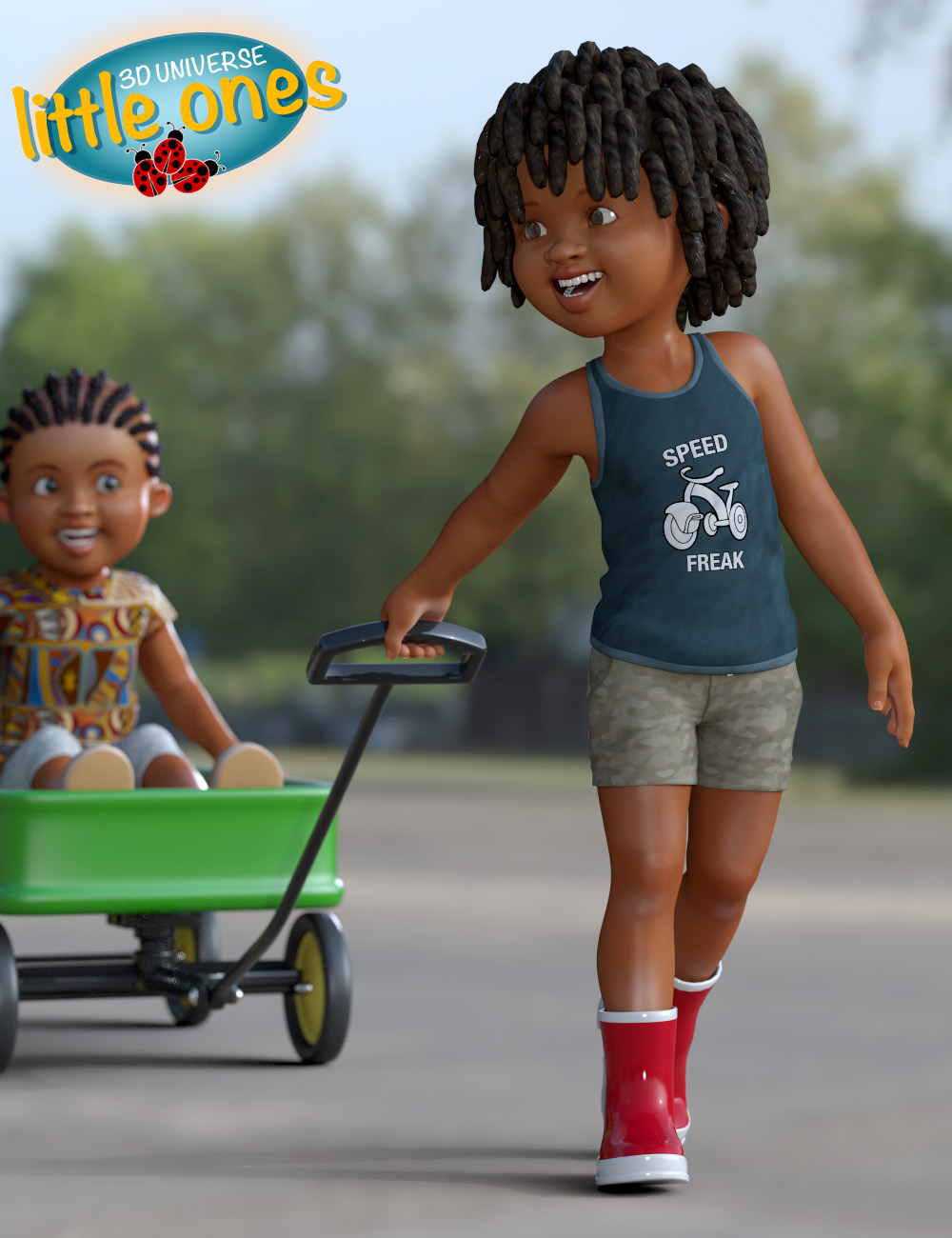 Little Ones (African Male) for Genesis 3 Male by: 3D Universe, 3D Models by Daz 3D