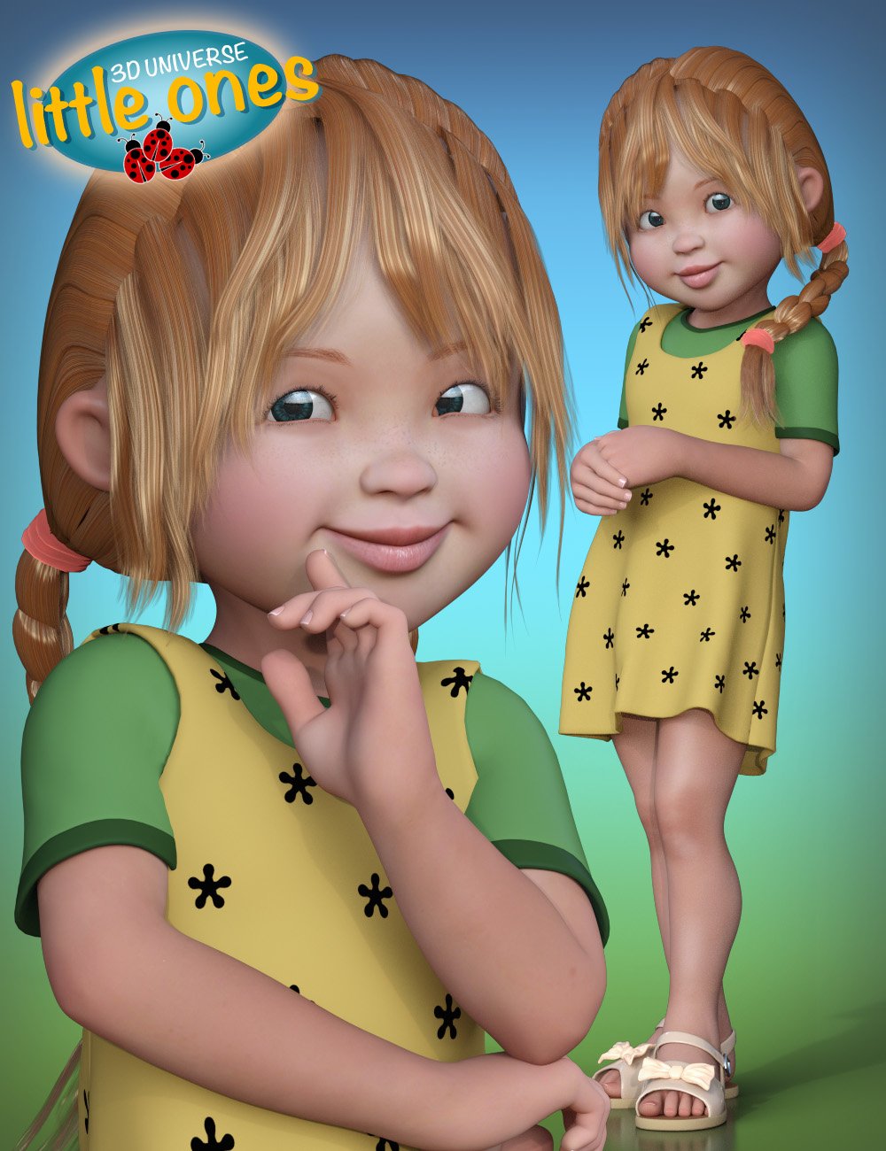 Little Ones (Caucasian Female) for Genesis 3 Female by: 3D Universe, 3D Models by Daz 3D