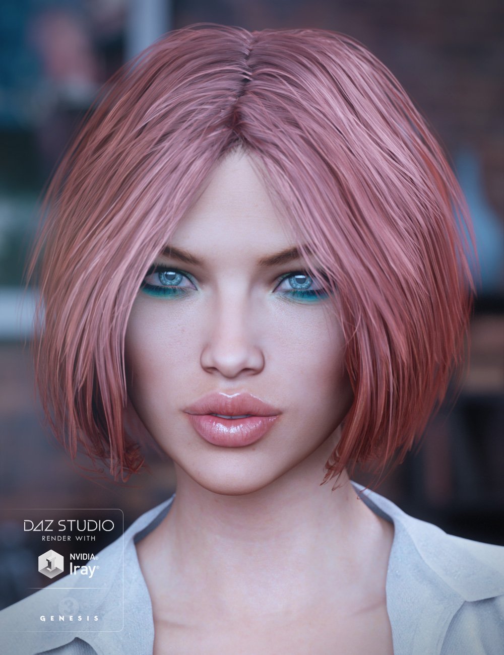 Bobbity Bo Hair for Genesis 3 Female(s) by: goldtassel, 3D Models by Daz 3D