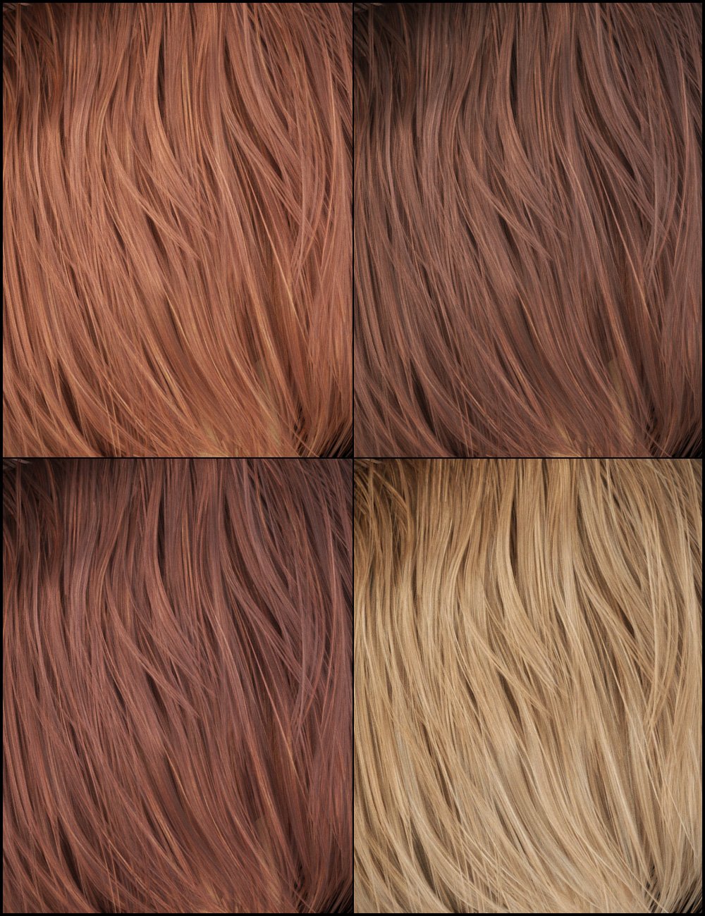 Colors for Bobbity Bo Hair | Daz 3D