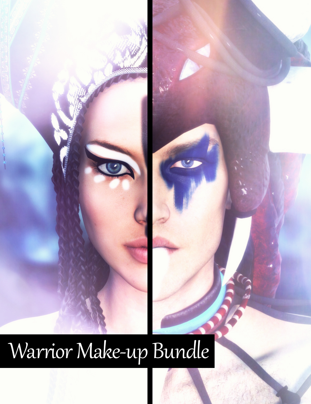 Warrior Make-up Bundle by: Neikdian, 3D Models by Daz 3D