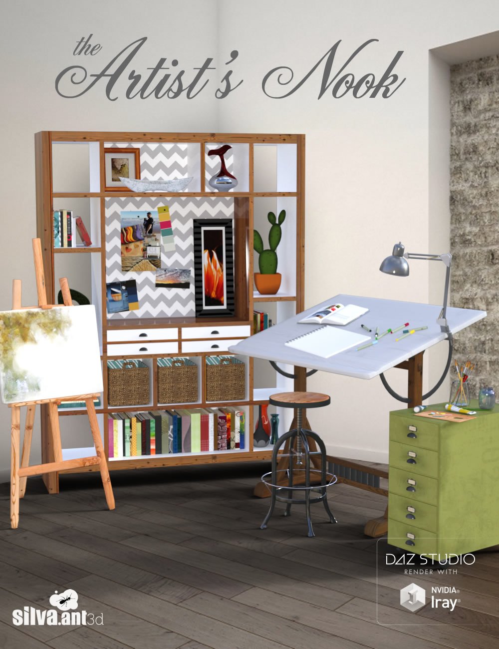 The Artist's Nook by: SilvaAnt3d, 3D Models by Daz 3D