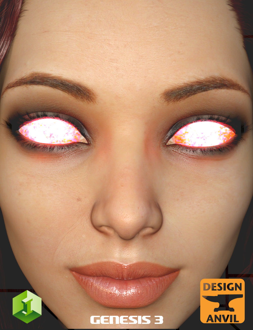 DA Glowing Eyes Iray Edition for Genesis 3 Daz 3D