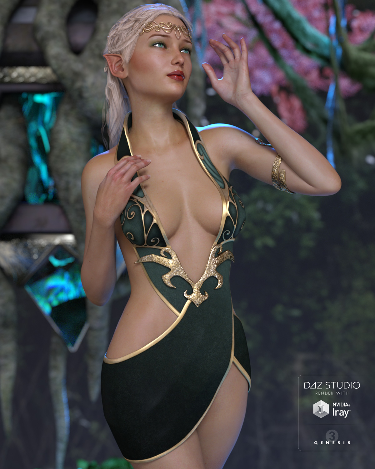 Althea Outfit for Genesis 3 Female(s) by: LilflameSveva, 3D Models by Daz 3D