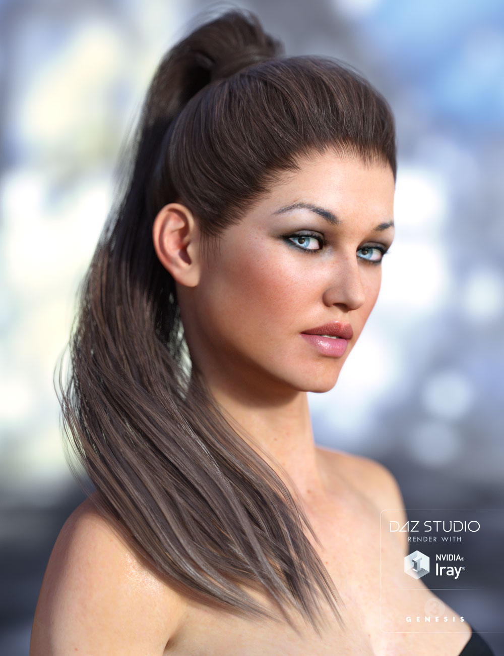 Geneva Hair by: AprilYSH, 3D Models by Daz 3D