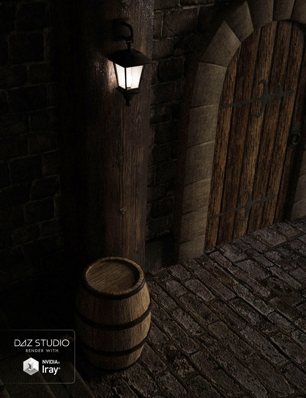 Medieval Inn Corridor by: , 3D Models by Daz 3D