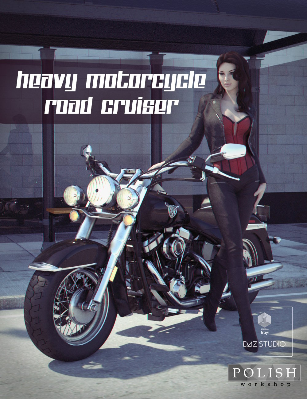 Heavy Motorcycle Road Cruiser by: Polish, 3D Models by Daz 3D