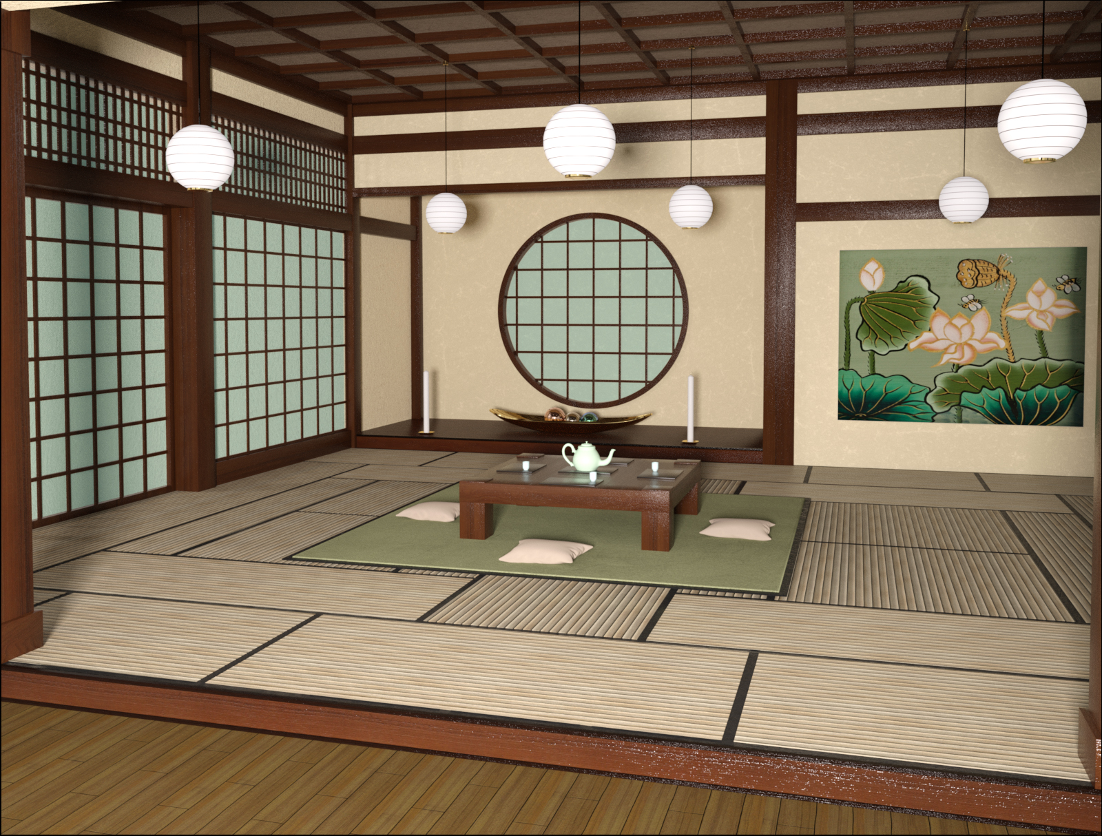 Z Meditation Room by: Zeddicuss, 3D Models by Daz 3D