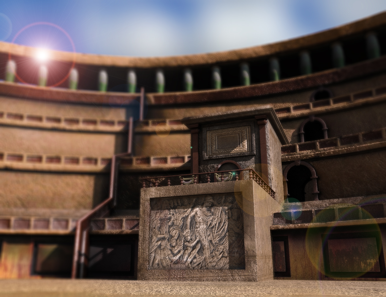 i13 Greek Arena by: ironman13, 3D Models by Daz 3D