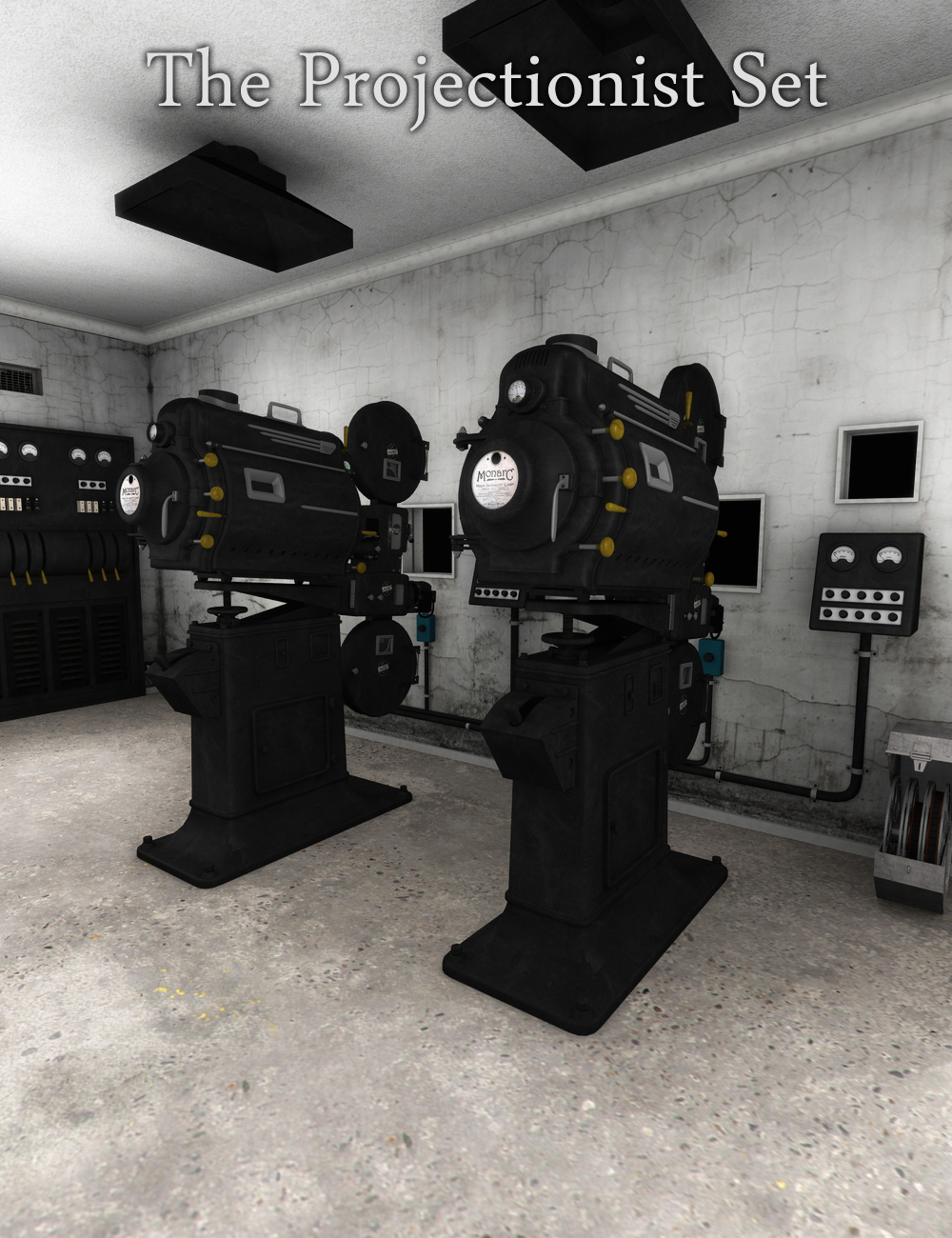 The Projectionist Set by: hypnagogia, 3D Models by Daz 3D