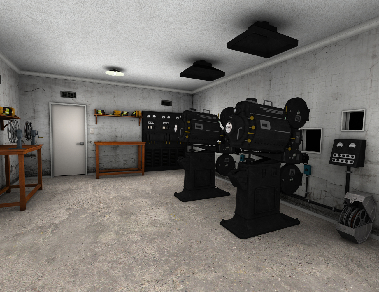 The projectionist set daz 3d