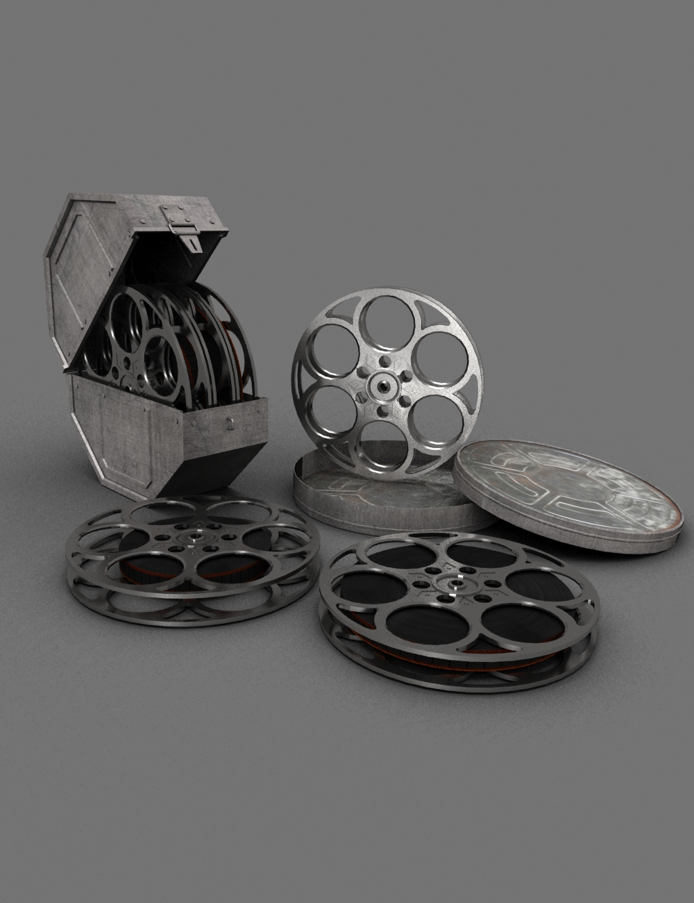 The projectionist set daz 3d
