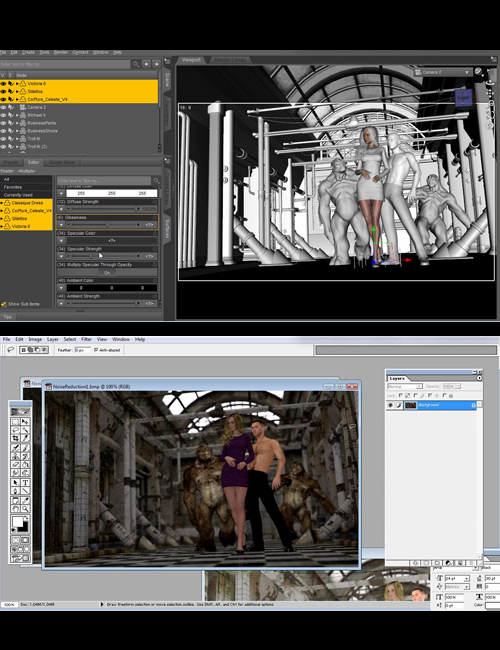 Daz Studio Iray Advanced Layering Daz Studio Iray Advanced Layering by: Dreamlight, 3D Models by Daz 3D
