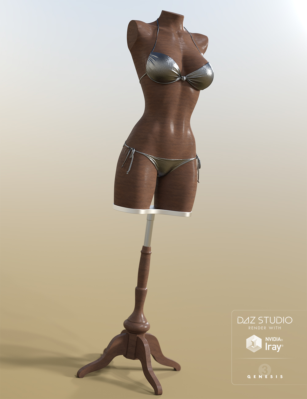 Mannequin for Genesis 3 Female by: , 3D Models by Daz 3D